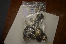 A bag of silver spoons.