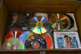 A large quantity of CDs.