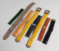EIGHT VARIOUS WATCH STRAPS.