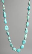 A TURQUOISE STONE NECKLACE