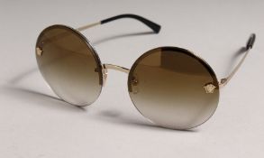 NEARLY NEW VERSACE SUNGLASSES in box with papers.