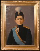 MIR MUSAVAR (MIR SAYYID HUSAYN ARJANGI) PERSIAN SCHOOL, CIRCA 1910, A portrait of Ahmad Shah