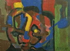 Hans Zern Zeroo (b.1943) German, an untitled abstract composition, oil on board, signed and