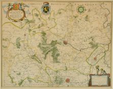 Secunda Pars Brabantiae cuius urbs primaria Bruxellae, by William Blaeu, 17th Century hand