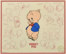 Warner Brothers Inc. 1991, 'Porky Pig', model series, hand painted animation art, Bob Clampett,