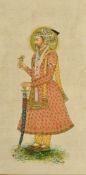 Udaipur School, portrait of Maharaja set within a border of flowers, 12.5