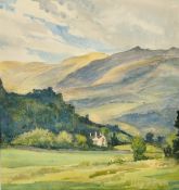 Llewellyn Frederick Menzies-Jones (1889- 1971) British, 'Highlands View' watercolour, inscribed