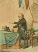 James Gillrary (1756-1815) British, A hand coloured etching, 'President d' Administration
