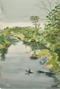 Gail Eiloart, Circa 1990, a collection of 7 unframed watercolours of mainly Irish landscapes, 22