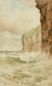 Arthur Suker (1857-1902) British. A Coastal Landscape, watercolour, signed with monogram, 9.5