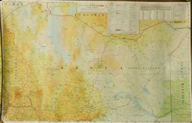 A group of 4 Kenyan maps published circa 1972 and one other of locations of coal mines in the UK,