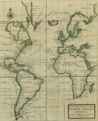 Herman Moll, 'A General Chart of the Sea Coast of Europe, Africa & America. According to E. Wright'