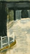Gwen Barnard 'Entrance to Islington Tunnel Dock', mixed media, signed and inscribed verso, 14