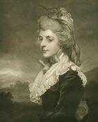 John Jones after Joshua Reynolds, a portrait of Miss Kemble, mezzotint, 15