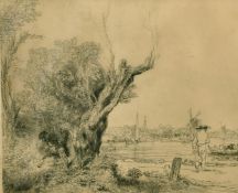 After Rembrandt, 'The Omval, print, 7