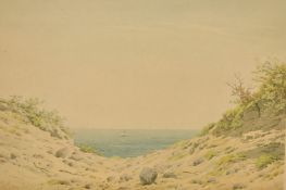 After Caspar David Friedrich, 'View Through an Embankment', colour collotype, 10