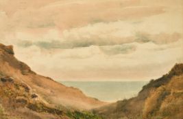 Walter Goldsmith, A coastal view, watercolour, signed and dated 1913, 11.5
