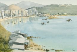 Hugh Knollys (Born 1918) British, A pair of watercolours, Stanley Bay, Hong Kong, 11.75