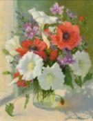 Sheila Fairman (1924-2013) British, 'Wildflowers', oil on canvas, signed, 10.25