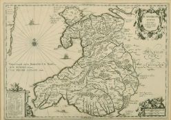 Cambriae typus, Auctore Humfredo Lhuydo, Jan Janssons, engraving, 17th Century, 14