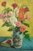 Anne Diamond (1907-1985) British, A still life of mixed flowers, oil on canvas, signed and dated