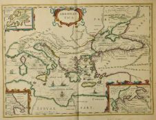 Pieter van den Keere, 'Argonautica' published by Jan Jansson, outline coloured 17th Century