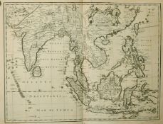 John Speed engraved by F. Lamb, 'A New Map of East India', 17th Century,17.5