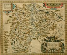 Marco Secznagel, 'Salisburgensis Iurisdictionis', hand coloured 17th Century map of the region of