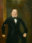 19th Century Continental School, A pair of oil on copper portraits of a Lady and a Gentleman,