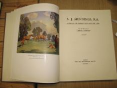 [MUNNINGS] LINDSAY (L.) A. J. Munnings, R.A., 4to, illus., clo., L., 1939.