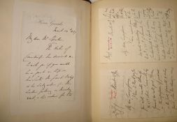 WATERLOO SCRAPBOOK, a bound collection of ephemera, letters, news cuttings, etc., late 19th /