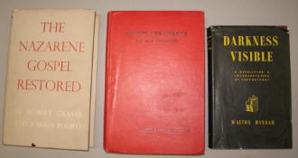 [ESOTERIC] GRAVES (Robert) & PODRO (J.) Nazarene Gospel Restored, 8vo, clo., d.w., 1st Edn., L.,