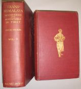 [TIBET] HEDIN (S.), Trans-Himalaya Discoveries and Adventures in Tibet, 2 vols., 8vo, plates and