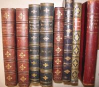 [BINDINGS] 19th c., with plates, antiquarian interest, leatherbound, some by De Coverley (8).