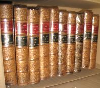 [BINDINGS] HUME & SMOLLETT, History of England, 6 + 4 vols., 8vo, full calf gilt (a/f), L., 1848 (