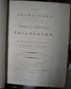 PALEY (W.) Principles of Moral and Political Philosophy, 4to, contemp. calf (upr. cvr. off) 2nd