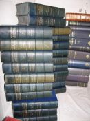 DICTIONARY of NATIONAL BIOGRAPHY, 22 vols., 8vo, uniformly bound in navy blue half-morocco, L.,