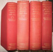 [INDIA] HODSON (Maj. V.), Officers of the Bengal Army 1758-1834, 4 vols., 8vo, clo., L., 1927-