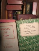 LITERATURE & POETRY, incl. LEE (L.) As I Walked Out, 1st Edn., 2nd impr. 1969; ELIOT (T. S.)