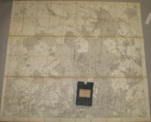 [MAP] large folding linen-backed map of WINDSOR GREAT PARK, with slipcase, 44 x 50 inches, O.S.,