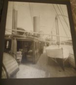 [MARITIME / STEAM YACHT] a fine oblong folio PHOTOGRAPH ALBUM (photographed by Dinham & Sons,