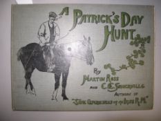 SOMERVILLE & ROSS, A Patrick's Day Hunt, obl. 4to, col. plates, pictorial cloth, Westminster, n.d.