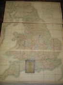 [MAP] Cary's Six Sheet Map of England & Wales with part of Scotland,