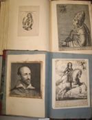 [PORTRAITS] 2 albums of misc. PORTRAITS, 17th - 19th c. (2).