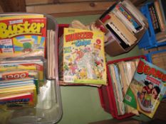 BRITISH COMICS, large q., various titles, incl. BEANO, WHIZZER, various annuals etc. (Q).