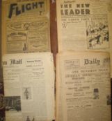 NEWSPAPERS, 4 various (4).