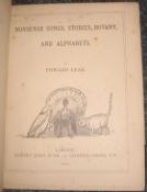 LEAR (Edward) Nonsense Songs, Stories, Botany and Alphabets, sm. 4to, 89 ff. (n.n.) illus., later