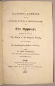 [GYPSIES] HOYLAND (G.) Historical Survey...of the Gypsies, 8vo, half calf, York, 1816.
