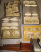 STEREO CARDS, varied selection, including the Moon (1) hold-to-the-light (4 a/f), mostly 