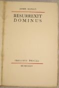 [BANNED NOVEL] HANLEY (James) Resurrexit Dominus, 8vo, disbound, SIGNED Limited Edn. of 99 copies,